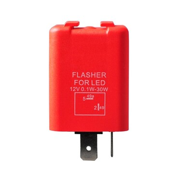 LED FLASHER (ΦΛΑΣΙΕΡΑ) 2 ΕΠΑΦΩΝ (L+-) 30x30x30mm M-TECH - 1ΤΕΜ. 