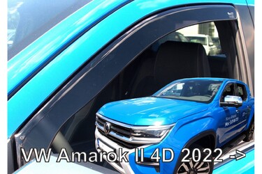 VW AMAROK 4D 2022+ ΣΕΤ ΑΝΕΜΟΘΡΑΥΣΤΕΣ ΑΥΤΟΚΙΝΗΤΟΥ ΑΠΟ ΕΥΚΑΜΠΤΟ ΦΙΜΕ ΠΛΑΣΤΙΚΟ HEKO - 4 ΤΕΜ.