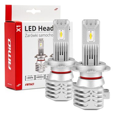 ΛΑΜΠΕΣ LED H7 10-16V 40W 6.500K 4400lm  (ΨΥΚΤΡΑ) X1 AMIO - 2ΤΕΜ.