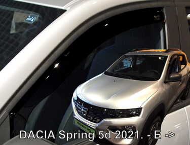 ΑΝΕΜΟΘΡΑΥΣΤΕΣ ΓΙΑ DACIA SPRING ELECTRIC 5D 2021  ΖΕΥΓΑΡΙ ΑΠΟ ΕΥΚΑΜΠΤΟ ΦΙΜΕ ΠΛΑΣΤΙΚΟ HEKO - 2 ΤΕΜ.