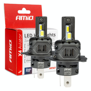 ΛΑΜΠΕΣ LED FULL CAN BUS H3 12V 44W 6.500K 3.936lm CSP X4 SERIES AVIATOR PLUG & PLAY ΑΜΙΟ - 2 ΤΕΜ.