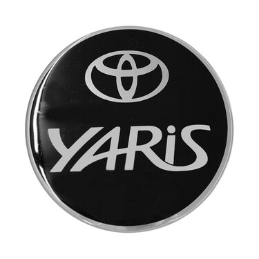 TOYOTA YARIS 3D/5D 2005-2011 ΑΥΤΟΚΟΛΛΗΤΟ ΤΑΠΑΣ ΡΕΖΕΡΒΟΥΑΡ 13,5 cm ΜΑΥΡΟ/ΧΡΩΜΙΟ ΜΕ ΕΠΙΚΑΛΥΨΗ ΕΠΟΞΕΙΔΙΚΗΣ ΡΥΤΙΝΗΣ (ΥΓΡΟ ΓΥΑΛΙ) - 1 ΤΕΜ.