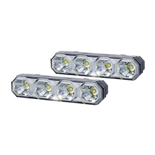 DRL HOR78 12/24V ΠΡΟΣΘΕΤΟ DAYTIME ΔΙΕΘΝΗ ΜΕ 4LED 6W 120,5x36,8mm ΜΑΥΡΟ 2ΤΕΜ