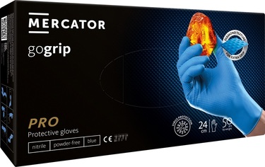 ΓΑΝΤΙΑ ΝΙΤΡΙΛΙΟΥ MERCATOR GOGRIP ΣΕ ΜΠΛΕ ΧΡΩΜΑ SMALL (S) ΑΜΙΟ - 50 ΤΕΜ.