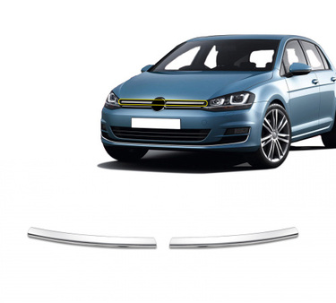 VW GOLF 7 5D 2013+ ΔΙΑΚΟΣΜΗΤΙΚΕΣ ΓΡΙΛΙΕΣ ΜΑΣΚΑΣ ΕΜΠΡΟΣ ΧΡΩΜΙΟΥ 2ΤΕΜ. (MIDLINE)