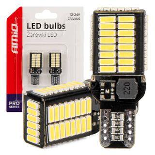 ΛΑΜΠΑΚΙΑ T15e W16W 12/24V 54x4014 SMD LED CAN-BUS PRO SERIES AMIO - 2 Τεμ.