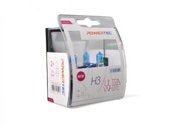 H3 12V 55W PK22s POWERTEC ULTRA WHITE 2ΤΕΜ. M-TECH