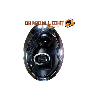 ΦΑΝΑΡΙΑ ΓΙΑ BMW MINI R50/R52/R53 01-06 DRAGONLIGHT+LED BLACK