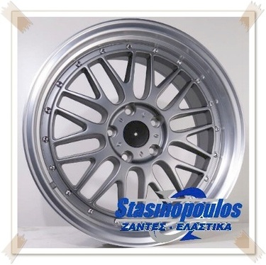 ΖΑΝΤΕΣ REPLICA BBS STYLE 19'' 8.5x19 5x120 ET35 GUN METAL MACH LIP ΚΩΔΙΚΟΣ : 380