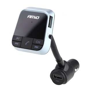 FM TRANSMITTER ΑΝΑΜΕΤΑΔΟΤΗΣ ΑΝΑΠΤΗΡΑ BT-01 12/24V ΜΕ ΦΟΡΤΙΣΤΗ USB 2,4A AMiO - 1 ΤΕΜ.