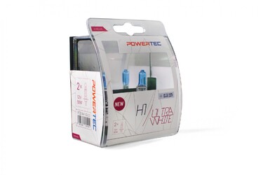 H1 12V 55W P14,5s POWERTEC ULTRA WHITE 2ΤΕΜ. M-TECH