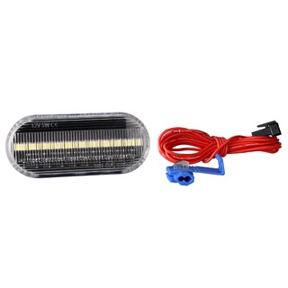 VW GOLF 3+4 /POLO 6N/9N/PASSAT 96>/T5/SHARAN 18LED (2χ9) SMD 2 ΧΡΗΣΕΩΝ ΠΛΑΙΝΑ ΦΛΑΣ ΦΤΕΡΟΥ ΔΙΑΦΑΝΑ