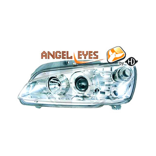 ΦΑΝΑΡΙΑ ΓΙΑ PEUGEOT 106 96+ ANGELEYES CHROME (H1+H1)