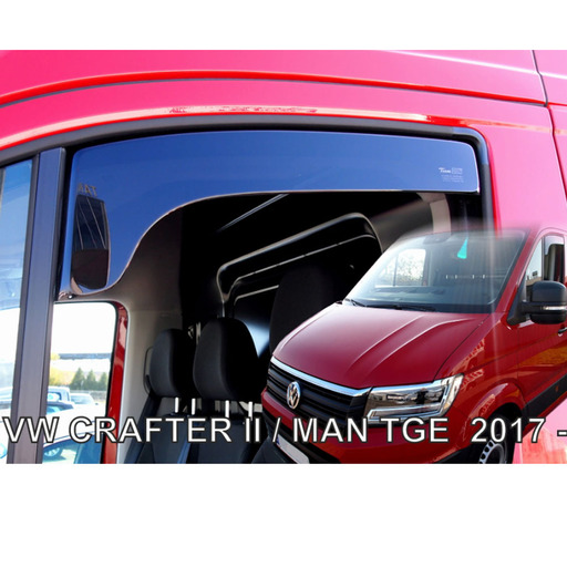 ΑΝΕΜΟΘΡΑΥΣΤΕΣ ΓΙΑ VW CRAFTER 2017+ ΖΕΥΓΑΡΙ ΑΠΟ ΕΥΚΑΜΠΤΟ ΦΙΜΕ ΠΛΑΣΤΙΚΟ HEKO - 2 ΤΕΜ.