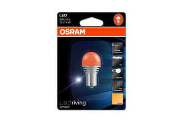 OSRAM LEDriving PY21W - 12V - 4W -  BAU15s (ΠΟΡΤΟΚΑΛΙ)  BLISTER -- 1 ΤΕΜ