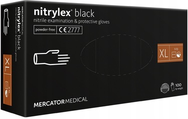 ΓΑΝΤΙΑ ΝΙΤΡΙΛΙΟΥ MERCATOR NITRYLEX BASIC ΣΕ ΜΑΥΡΟ ΧΡΩΜΑ ΧLARGE (ΧL)  AMIO - 100 Τεμ.