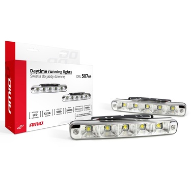 ΦΩΤΑ ΗΜΕΡΑΣ DRL 12/24V 11,52W 10 LED 1000Lm 190x29x40mm 2ΤΕΜ