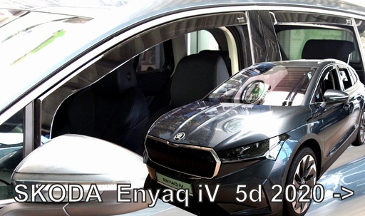 ΑΝΕΜΟΘΡΑΥΣΤΕΣ ΓΙΑ SKODA ENYAQ 5D 2020+ ΣΕΤ ΑΥΤΟΚΙΝΗΤΟΥ ΑΠΟ ΕΥΚΑΜΠΤΟ ΦΙΜΕ ΠΛΑΣΤΙΚΟ HEKO - 4 ΤΕΜ.