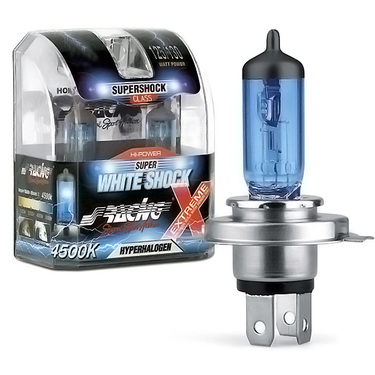 H13 12V/60-55W 125/130" 4.500K SUPER WHITE SHOCK X