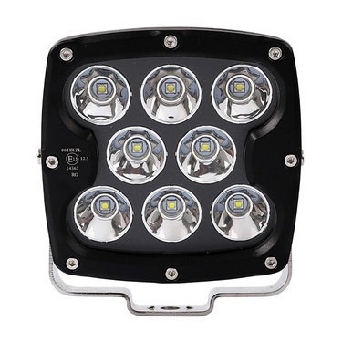 ΠΡΟΒΟΛΕΑΣ ΟΔΗΓΗΣΗΣ LED DRIVING LIGHTS  ΜΑΥΡΟΣ 10-32V 80W 5600lm 8 CREE LED ΤΕΤΡΑΓΩΝΟΣ (130 x 130 x 86 mm) M-TECH