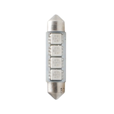 ΛΑΜΠΑΚΙΑ ΠΛΑΦΟΝΙΕΡΑΣ C5W/C10W 12V 0,96W SV8,5 41mm CAN-BUS LED 4xSMD5050 PREMIUM ΜΠΛΕ BLISTER 2ΤΕΜ.