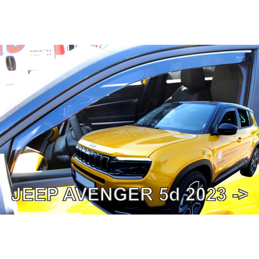 ΑΝΕΜΟΘΡΑΥΣΤΕΣ ΓΙΑ JEEP AVENGER 5D 2023+?? ΣΕΤ ΑΥΤΟΚΙΝΗΤΟΥ ΑΠΟ ΕΥΚΑΜΠΤΟ ΦΙΜΕ ΠΛΑΣΤΙΚΟ HEKO - 4 ΤΕΜ.