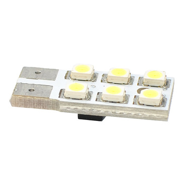 T10 W5W 12V W2,1x9,5d LED 6xSMD3528 ΛΕΥΚΟ (ΚΑΡΦΩΤΟ ΑΚΑΛΥΚΟ) BLISTER 2ΤΕΜ. M-TECH