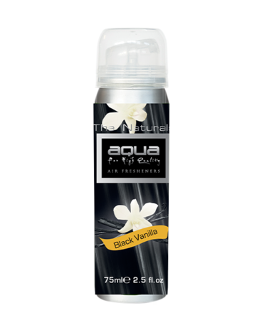 ΑΡΩΜΑΤΙΚΟ ΑΥΤΟΚΙΝΗΤΟΥ ΣΕ ΣΠΡΕΙ (SPRAY)  ΜΕ ΑΡΩΜΑ BLACK VANILLA FLOWERS SERIES 75ml AQUA - 1 TEM.