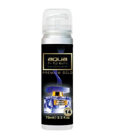 ΑΡΩΜΑΤΙΚΟ ΑΥΤΟΚΙΝΗΤΟΥ ΣΕ ΣΠΡΕΙ (SPRAY)  ΜΕ ΑΡΩΜΑ BLUE WATER PREMIUM GOLD SERIES 75ml AQUA - 1 TEM.