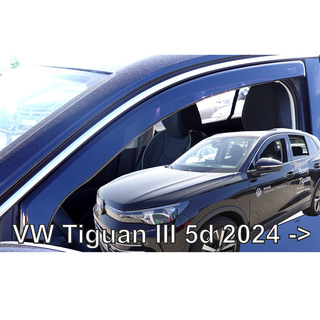 ΑΝΕΜΟΘΡΑΥΣΤΕΣ ΓΙΑ VW TIGUAN 5D 2024+ ΖΕΥΓΑΡΙ ΑΠΟ ΕΥΚΑΜΠΤΟ ΦΙΜΕ ΠΛΑΣΤΙΚΟ HEKO - 2 ΤΕΜ.