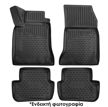 TOYOTA IQ 01/2009+ ΜΑΡΚΕ ΠΑΤΑΚΙΑ ΣΕ ΣΚΑΦΗ TPE ΛΑΣΤΙΧΟ ΣΕ ΜΑΥΡΟ ΧΡΩΜΑ NOVLINE - 4 ΤΕΜ.