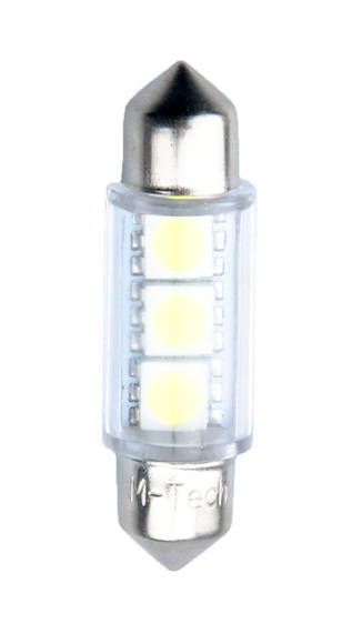 ΛΑΜΠΑΚΙΑ ΠΛΑΦΟΝΙΕΡΑΣ C5W/C10W 12V 0,72W SV8,5 36mm PREMIUM LED 3xSMD5050 ΛΕΥΚΟ 1ΤΕΜ.