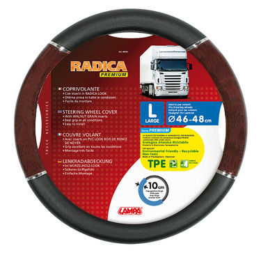 ΚΑΛΥΜΜΑ ΤΙΜΟΝΙΟΥ ΦΟΡΤΗΓΟΥ RADICA (L) 46-48 cm (ΜΑΥΡΟ/ΞΥΛΟ/ΟΙΚΟΛΟΓΙΚΟ/ΑΟΣΜΟ)