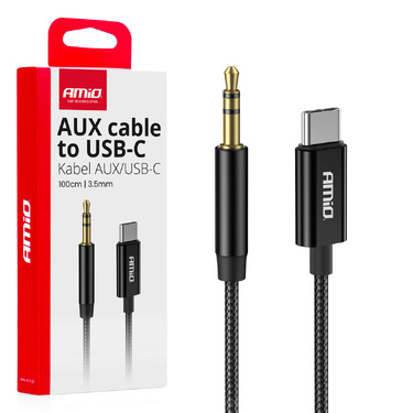 ΚΑΛΩΔΙΟ ΣΥΝΔΕΣΗΣ ΑΝΤΑΠΤΟΡΑΣ ΑΠΟ USB-C ΣΕ AUX MINI JACK 3.5mm 1m AMIO - 1 Τεμ.