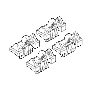 ΑΚΡΑ ΓΙΑ ΜΠΑΡΕΣ NORDRIVE ΓΙΑ VW FOX 3D 05/05-09/11 KIT